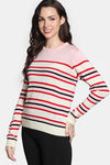 Zivame Retro Peek Jumpers Flat Knit Loungewear Top - Creole Pink — thumbnail 3